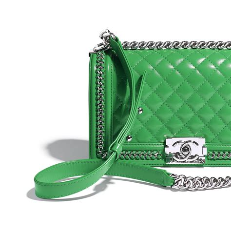 small green chanel le boy|Chanel boys handbags.